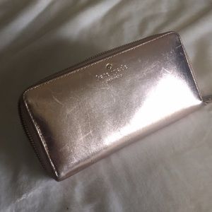 Kate Spade clutch pearl pink